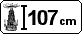 Gr&ouml;&szlig;e: 107 cm.