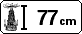 Gr&ouml;&szlig;e: 77 cm.